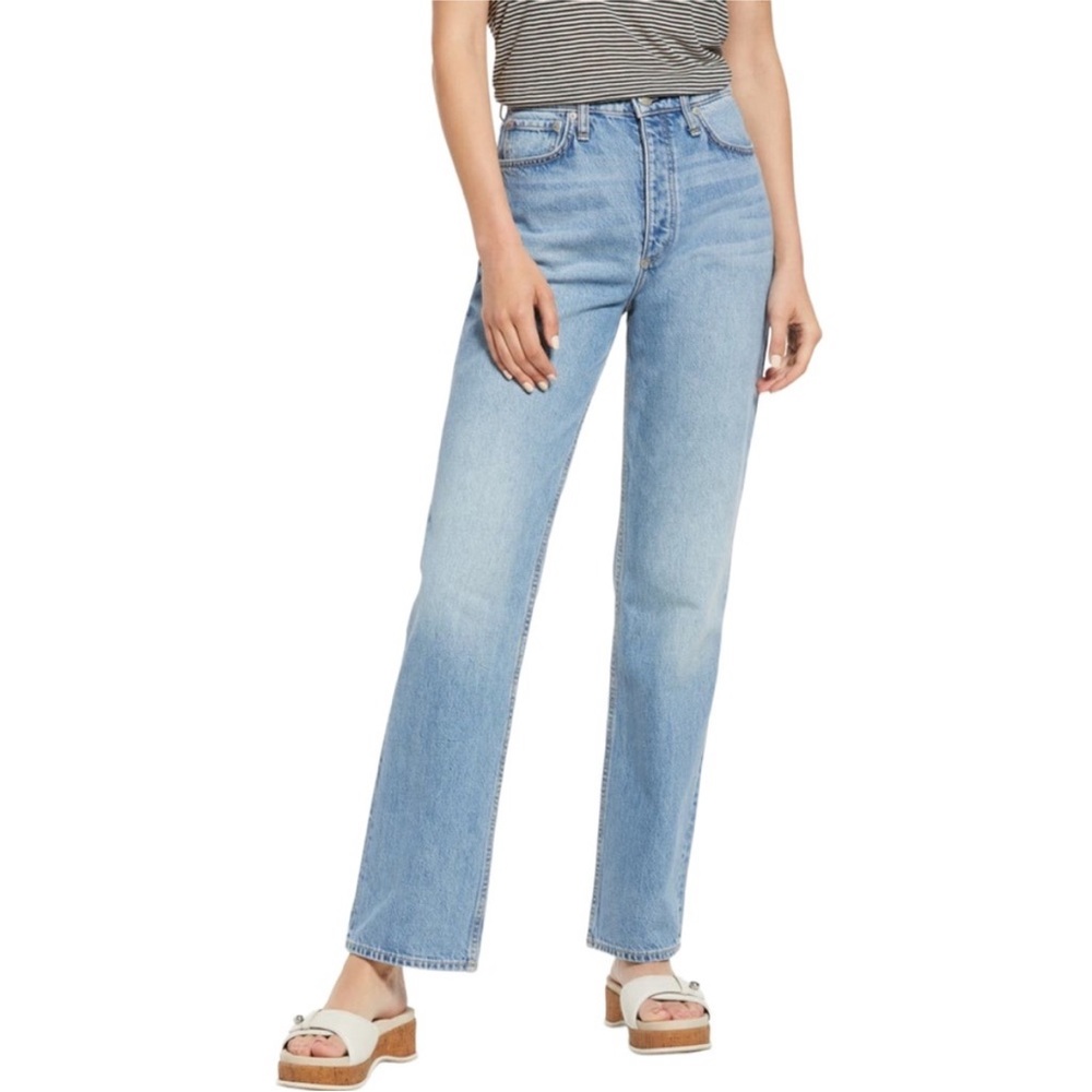 Rag & Bone Alex High Rise Straight Jeans in Lucy